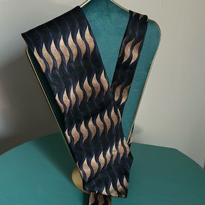 Joseph & Feiss International Men’s Abstract Waves Pattern Silk Tie